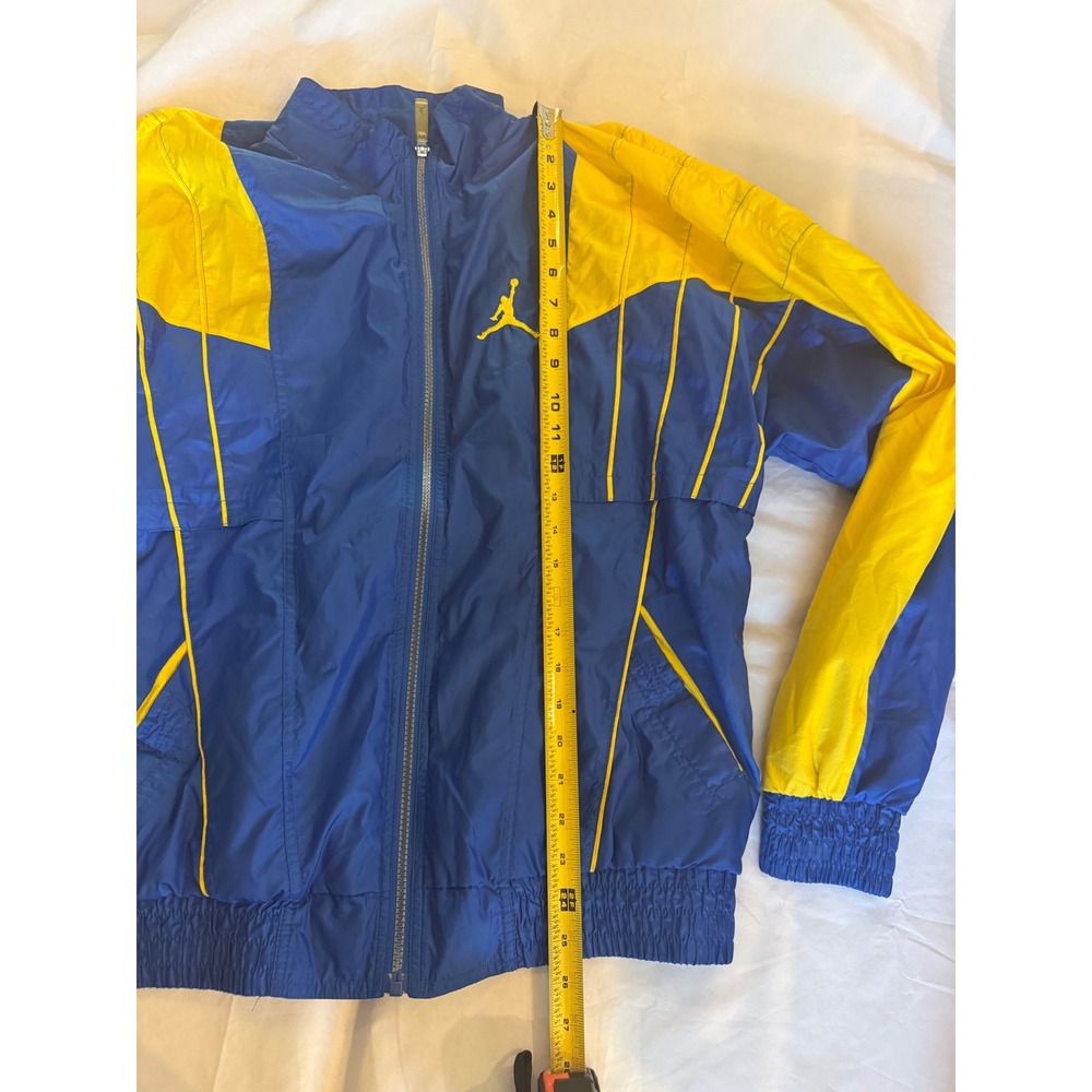 Jordan Mens Full Zip Track Jacket M Blue Windbreaker Athletic Training Active - Picture 11 of 11
